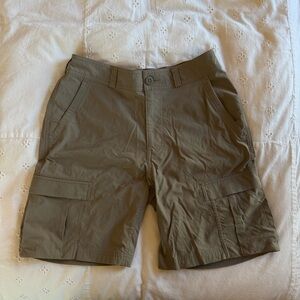 REI Olive Cargo Shorts